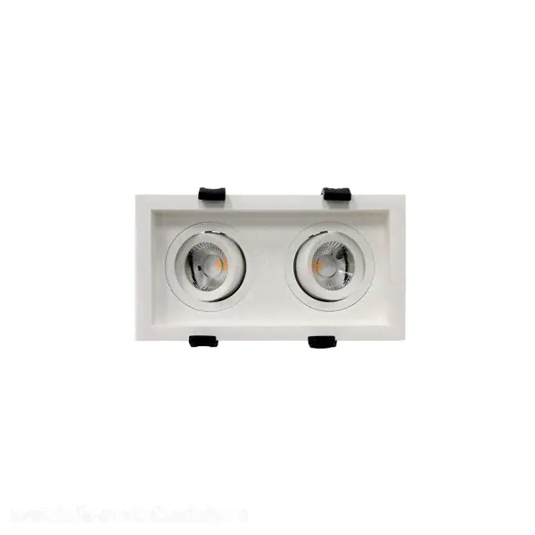 СТ Светильник Downlight встраиваемый 2x7Вт RADO 2х07 WH D45 3000K with driver 1278000450 EUROLED