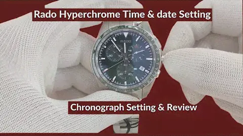 Rado hyperchrome 312.0259.3: Time, date and chronograph setting ⌚⏳| review tutorial 🕰️