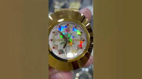 Rado diastar golden men's Swiss Sapphire watch