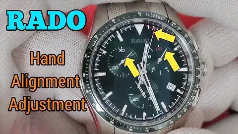 Rado HyperChrome Chronograph 312.0259.3.031 Watch Hands Alignment Adjustment | ETA 251.274