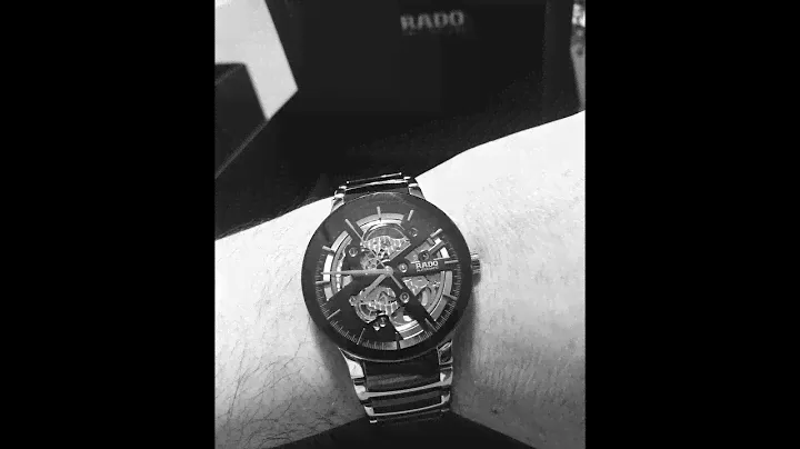 unboxing Rado watch centrix Open heart. video. No talking
