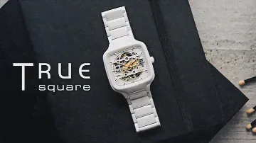 True Square Skeleton - white