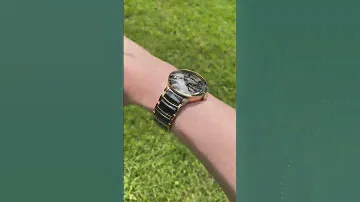 Rado Centrix Open Heart Watch in Black Ceramic and PVD Gold