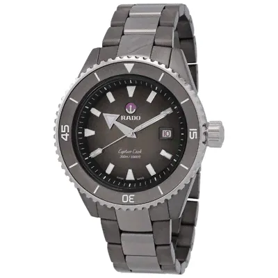 Rado Captain Cook High-Tech Ceramic Diver Automatic Grey Dial Mens Watch r32144102 (mbz66298)