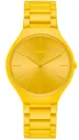Швейцарские кварцевые часы Rado True Thinline Les Couleurs Le Corbusier R27093632 на керамическом браслете, с водозащитой 3 бара и международной гарантией от производителя