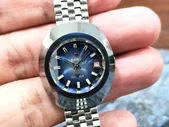 Vintage rado balboa Silver Diastar Automatic Swiss made Lady blue Dial.