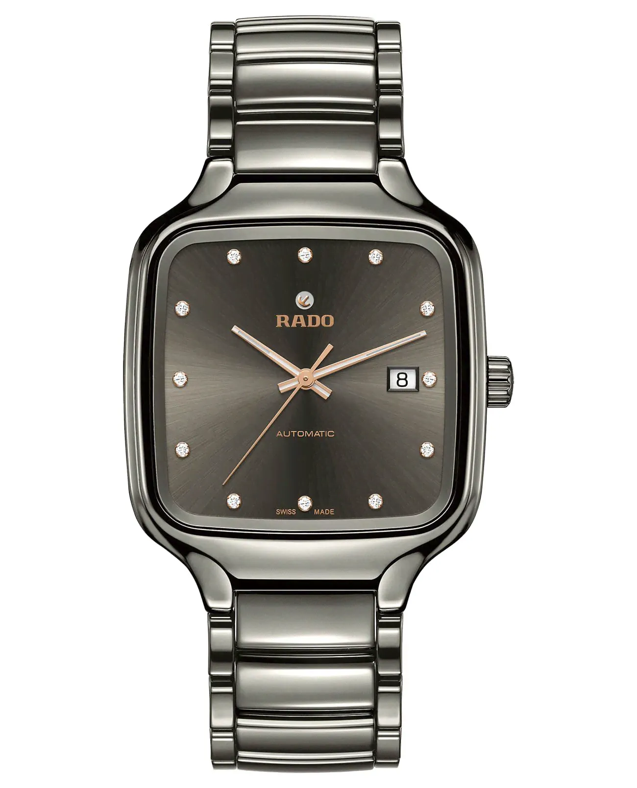 Швейцарские механические наручные часы Rado True Square Automatic R27077702 с гарантией-0