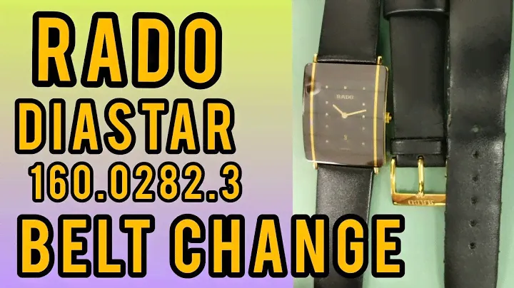 How to Replace  Rado Diastar 160.0282.3 Swiss quartz watch strap/Belt Change | #watchservicebd
