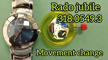 how to change ETA Movement Rado juble 318.0549.3 watch  tutorial