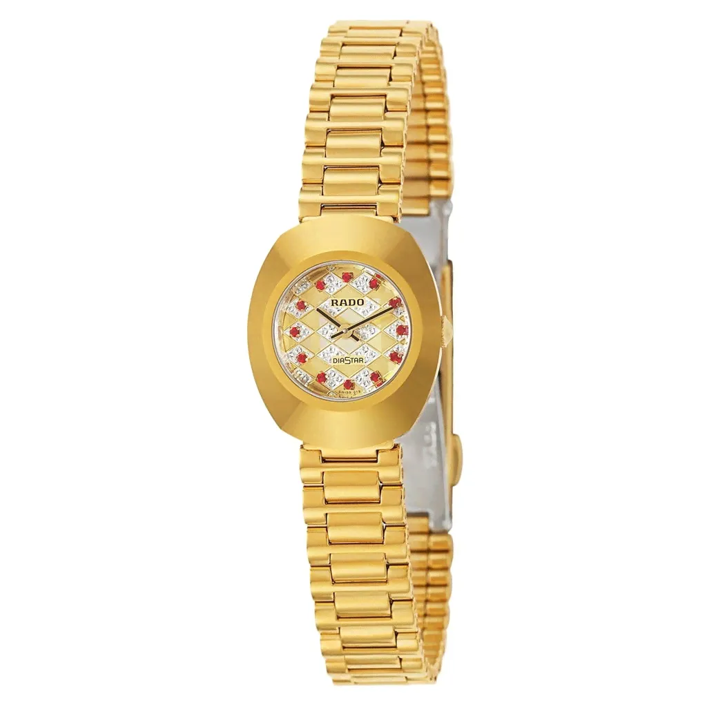 Rado Women's R12559193 Original Diamond Gold-Tone Stainless Steel Watch-0