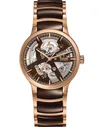 Мужские швейцарские механические часы-скелетоны Rado Centrix Automatic Open Heart R30181312 с гарантией