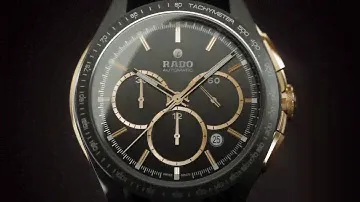 Rado HyperChrome Automatic Chronograph Tachymeter in plasma ceramic