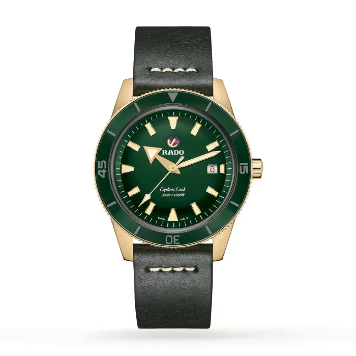 Rado Captain Cook Automatic Green Dial Watch R32504315-0