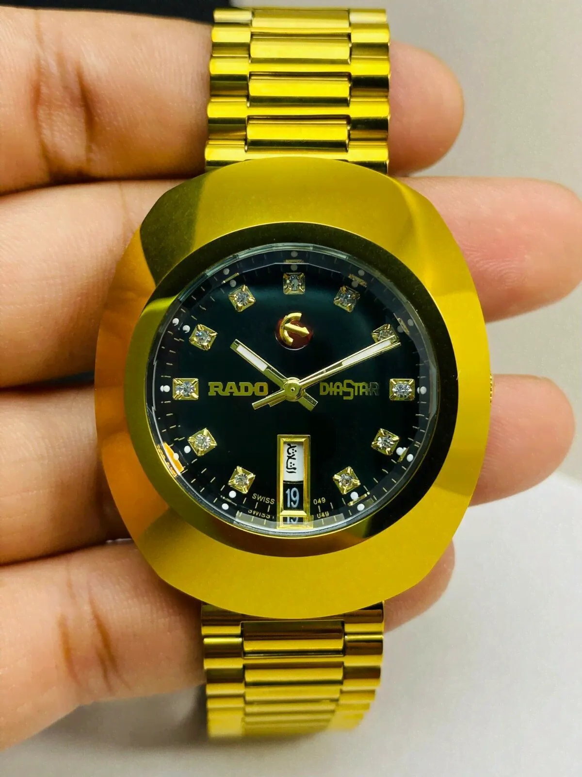 Ремешки для часов RARE Vintage Rado Diastar Scratchproof Watersealed Automatic Day & Date @-0
